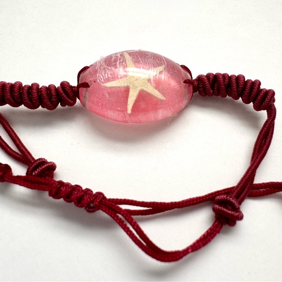 Real Starfish In Resin Bracelet And Necklace -Pink - Picture 3 of 7